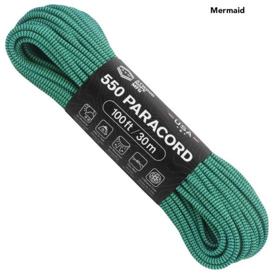 ATWOOD ROPE MFG® Αρτάνη 550 Paracord (100 ft) - Color Changing Patterns