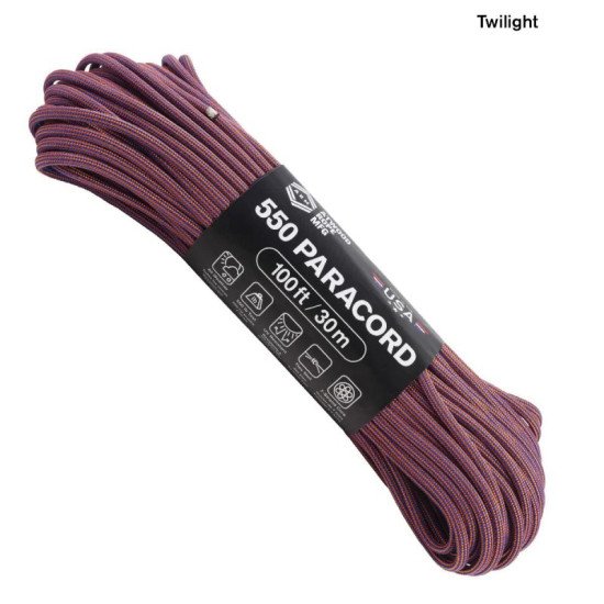 ATWOOD ROPE MFG® Αρτάνη 550 Paracord (100 ft) - Color Changing Patterns