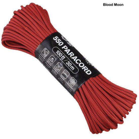 ATWOOD ROPE MFG® Αρτάνη 550 Paracord (100 ft) - Color Changing Patterns