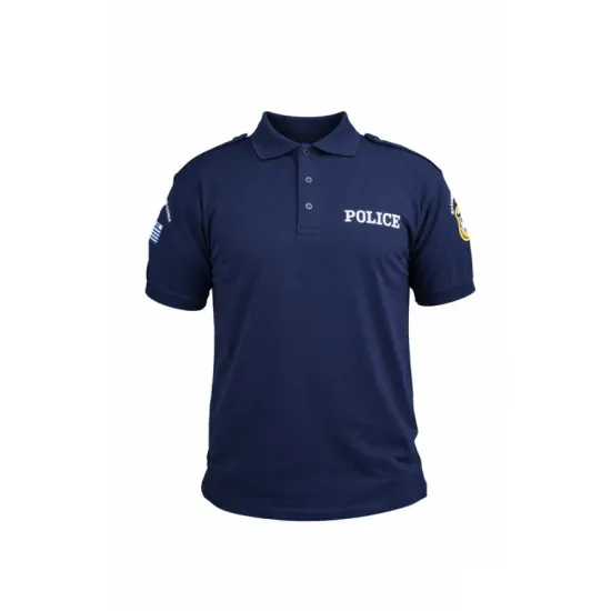Armymania® - Αντιιδρωτική Μπλούζα Polo "Ελληνική Αστυνομία" με επωμίδες