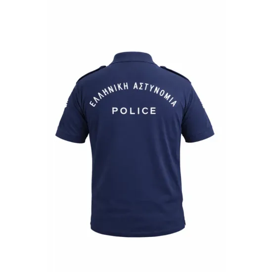 Armymania® - Αντιιδρωτική Μπλούζα Polo "Ελληνική Αστυνομία" με επωμίδες