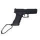 Glock G17 Pistol With Metallic Features - Keychain