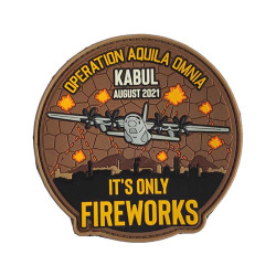 Operation Aquila Omnia Kabul August 2021 It's Only Fireworks - PVC Patch