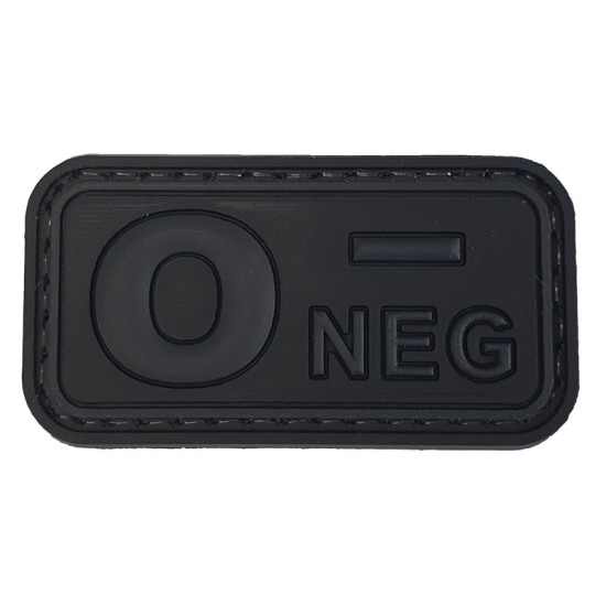 Ομάδα Αίματος Small (Μαύρο-Γκρι) - Σήμα PVC 3D Ομάδα Αίματος Small (Μαύρο-Γκρι) - Σήμα PVC 3D