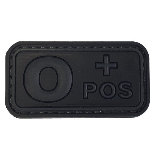 Ομάδα Αίματος Small (Μαύρο-Γκρι) - Σήμα PVC 3D Ομάδα Αίματος Small (Μαύρο-Γκρι) - Σήμα PVC 3D