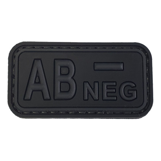 Ομάδα Αίματος Small (Μαύρο-Γκρι) - Σήμα PVC 3D Ομάδα Αίματος Small (Μαύρο-Γκρι) - Σήμα PVC 3D