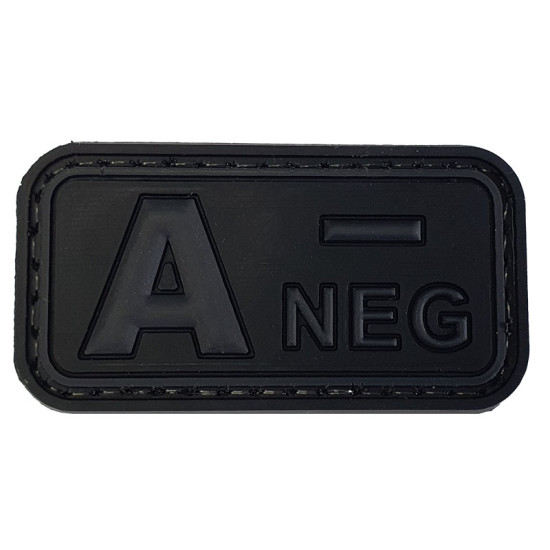 Ομάδα Αίματος Small (Μαύρο-Γκρι) - Σήμα PVC 3D Ομάδα Αίματος Small (Μαύρο-Γκρι) - Σήμα PVC 3D