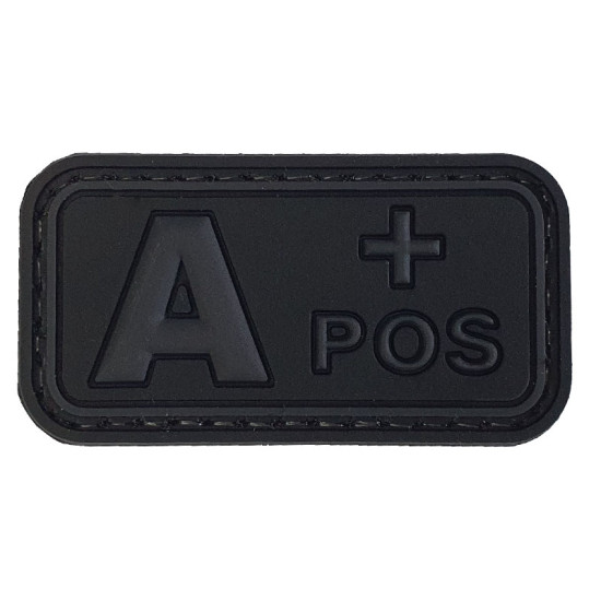 Ομάδα Αίματος Small (Μαύρο-Γκρι) - Σήμα PVC 3D Ομάδα Αίματος Small (Μαύρο-Γκρι) - Σήμα PVC 3D