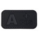 Ομάδα Αίματος Small (Μαύρο-Γκρι) - Σήμα PVC 3D Ομάδα Αίματος Small (Μαύρο-Γκρι) - Σήμα PVC 3D