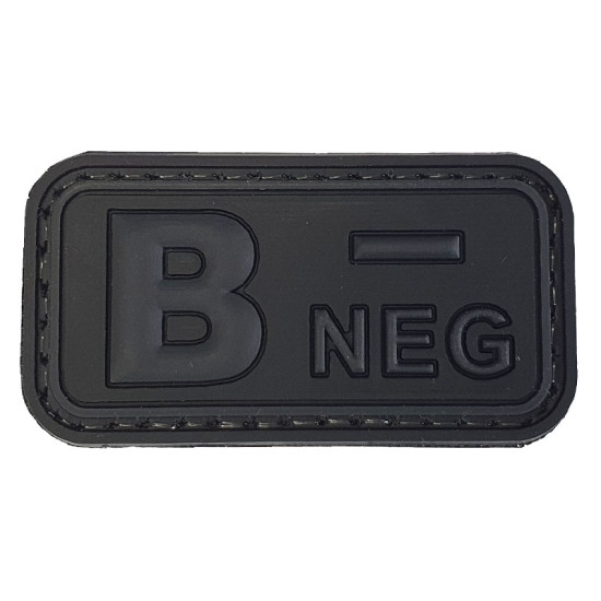 Ομάδα Αίματος Small (Μαύρο-Γκρι) - Σήμα PVC 3D Ομάδα Αίματος Small (Μαύρο-Γκρι) - Σήμα PVC 3D