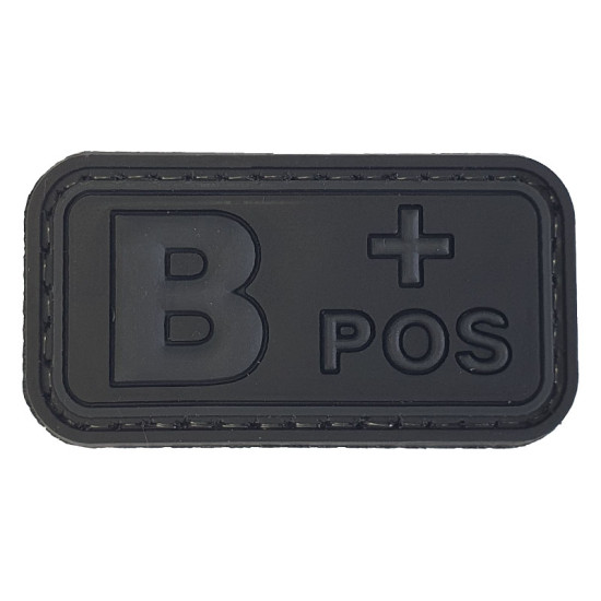 Ομάδα Αίματος Small (Μαύρο-Γκρι) - Σήμα PVC 3D Ομάδα Αίματος Small (Μαύρο-Γκρι) - Σήμα PVC 3D