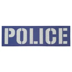 POLICE - Σήμα Πλάτης Ανακλαστικό Πολυεστερικό (25 x 7,5εκ.)