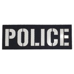 POLICE  - Σήμα Πλάτης Ανακλαστικό (21 x 7.5εκ.)