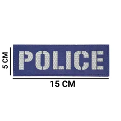 POLICE  - Σήμα Ανακλαστικό Πολυεστερικό  (15 x  5εκ.)