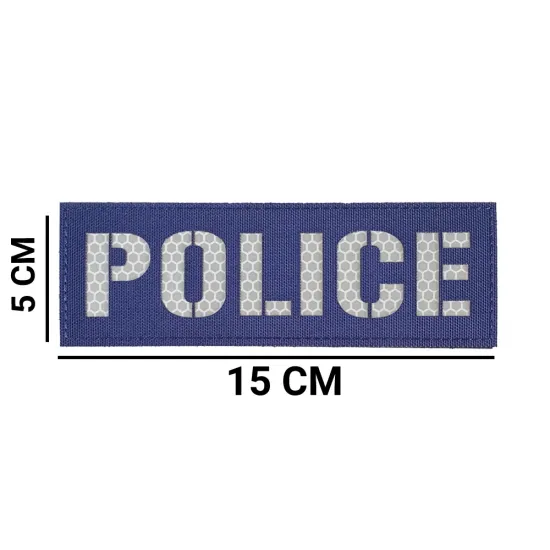 POLICE  - Σήμα Ανακλαστικό Πολυεστερικό  (15 x  5εκ.)