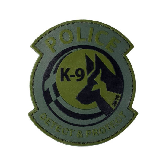 POLICE K-9 Detect & Protect  - Σήμα PVC