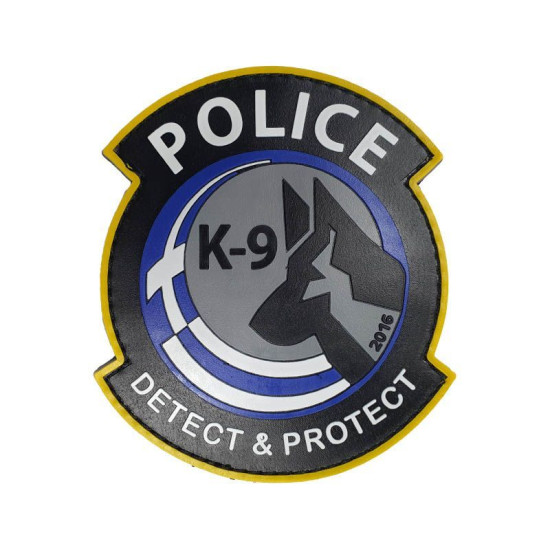 POLICE K-9 Detect & Protect  - Σήμα PVC