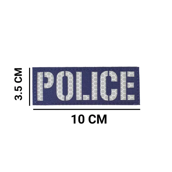 POLICE  - Σήμα Ανακλαστικό Μικρό Πολυεστερικό (10 x 3,5 εκ.)