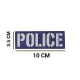 POLICE  - Σήμα Ανακλαστικό Μικρό Πολυεστερικό (10 x 3,5 εκ.)