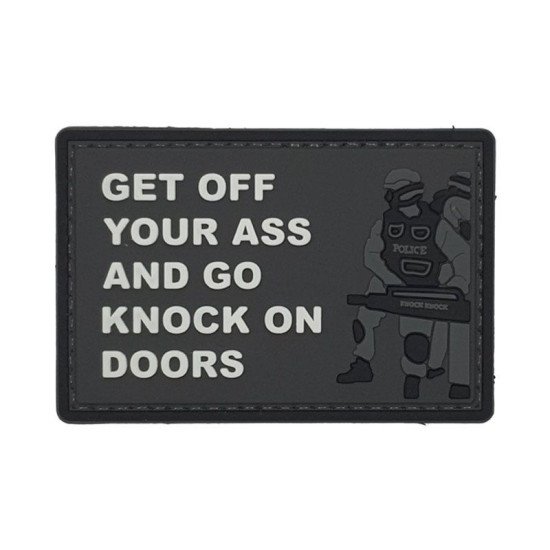 Breacher - Get Off Your Ass & Go Knock On Doors - Σήμα PVC