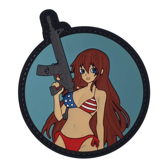 Bikini Girl & Rifle  - Σήμα 3D PVC 