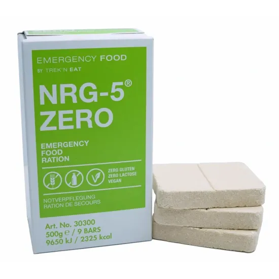 NRG-5® ZERO - Τροφή Έκτακτης Ανάγκης Χωρίς Γλουτένη Vegan 500g / 2325kcal