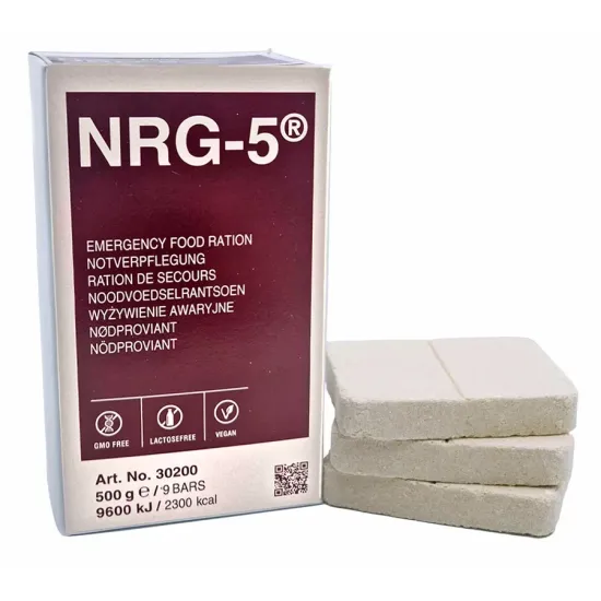 NRG-5® Τροφή Εκτάκτου Ανάγκης 500g / 2300kcal - 9 Μπάρες