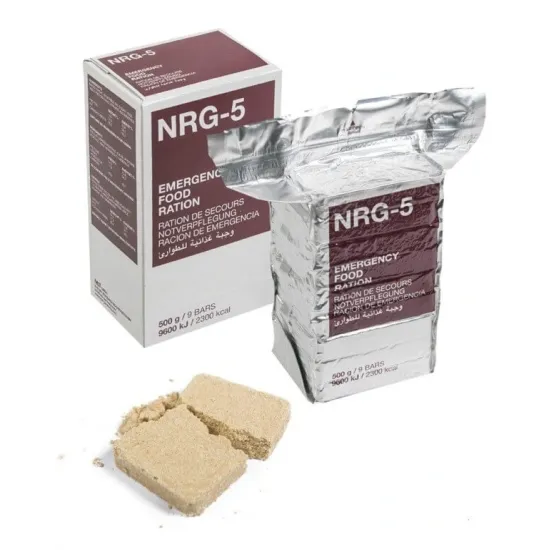 NRG-5® Τροφή Εκτάκτου Ανάγκης 500g / 2300kcal - 9 Μπάρες