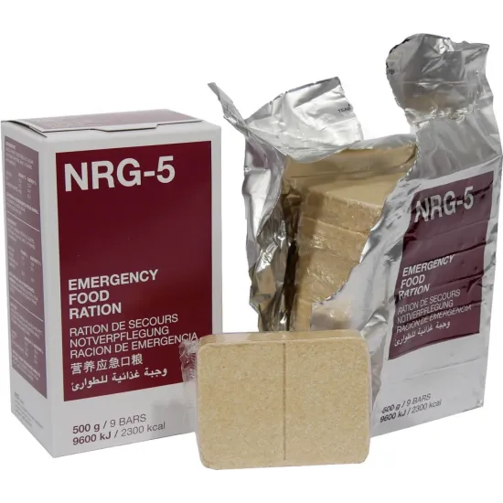 NRG-5® Τροφή Εκτάκτου Ανάγκης 500g / 2300kcal - 9 Μπάρες