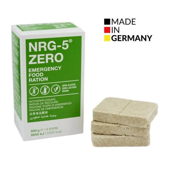 NRG-5® ZERO - Τροφή Έκτακτης Ανάγκης Χωρίς Γλουτένη Vegan 500g / 2325kcal
