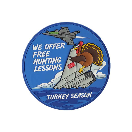 We Offer Free Hunting Lessons - Turkey Season - Σήμα PVC
